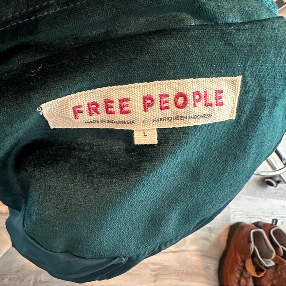 Free People Ashby Double Breasted Blazer in Jade - Picture 6 of 10